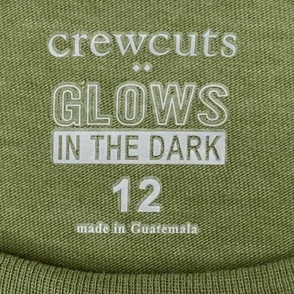 Boys Crewcuts Dinosaur Bones Glow in the Dark Long Sleeve Shirt 12 - Picture 2 of 5